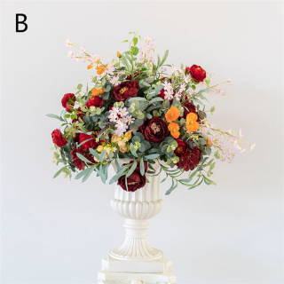 Centrotavola per matrimoni con palline di fiori artificiali di rose