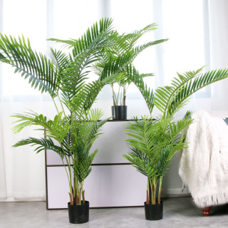 Pianta di simulazione di palma in plastica bonsai
