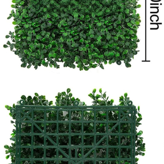 Decorazione da parete in erba verde artificiale