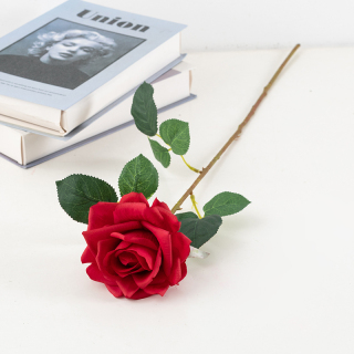 Flannel Artificial Single Rose