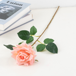 Flannel Artificial Single Rose