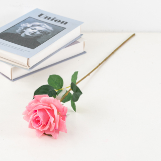 Flannel Artificial Single Rose