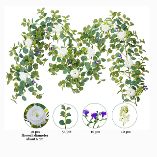 Decorazione di vite di rosa artificiale