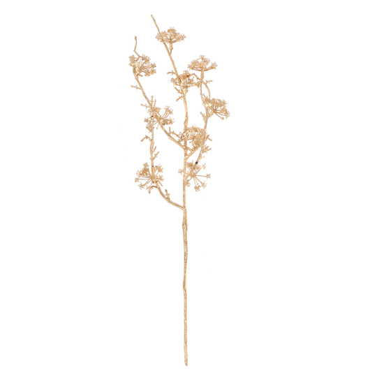 Искусственная пластиковая ветка золотого дерева