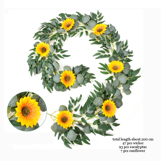 Искусственные цветы Листья эвкалипта Лоза