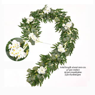 Bunga Tiruan Daun Eucalyptus Anggur