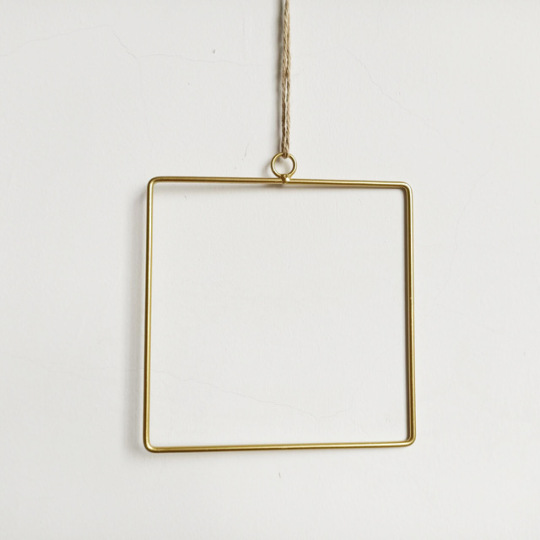 Ciondolo decorativo da parete in ferro geometrico