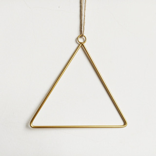 Ciondolo decorativo da parete in ferro geometrico
