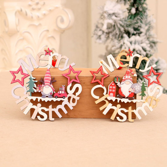 Ornamento per albero di Natale in legno