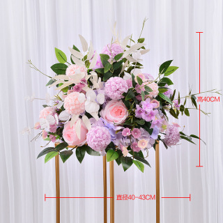 Decorazione della sfera del fiore di nozze del fiore di seta
