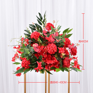 Decorazione della sfera del fiore di nozze del fiore di seta