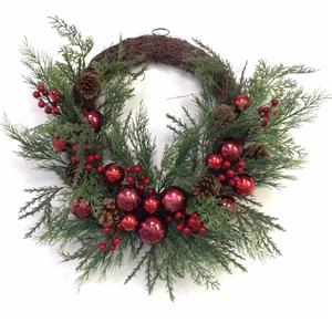 Garland Cawangan Pine Plastik Suasana Krismas