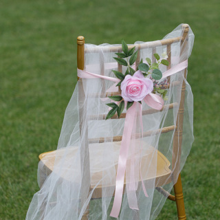 Artificial Flowers Eucalyptus Leaves Chair Decoration