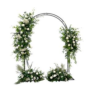 Decorazione ad arco di rosa bianca per piante artificiali