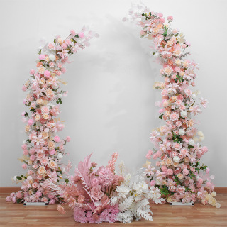 Arco di sfondo fiore artificiale per la decorazione di nozze