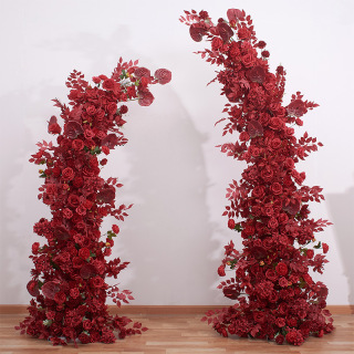 Arco di sfondo fiore artificiale per la decorazione di nozze
