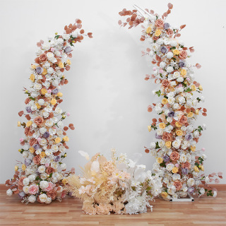 Arco di sfondo fiore artificiale per la decorazione di nozze