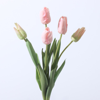 Szimulációs tulipánok selyem virágok csokor
