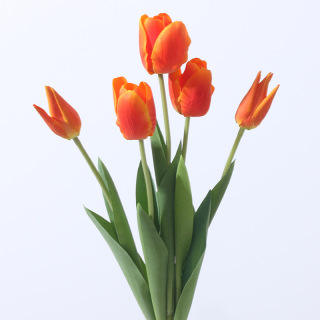 Szimulációs tulipánok selyem virágok csokor