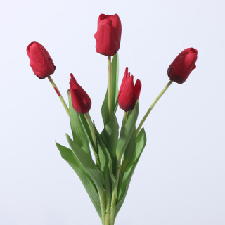 Szimulációs tulipánok selyem virágok csokor