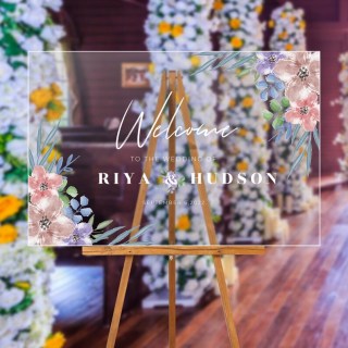 Акриловий прозорий вітальний знак