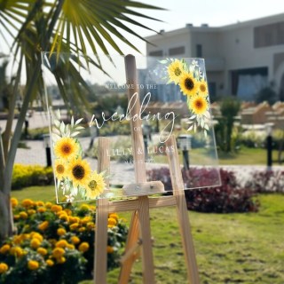 Акриловий прозорий вітальний знак