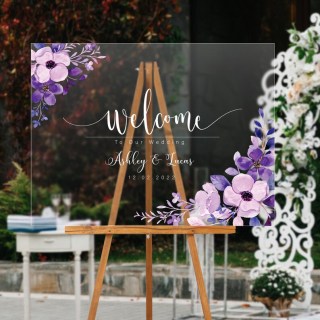 Акриловий прозорий вітальний знак