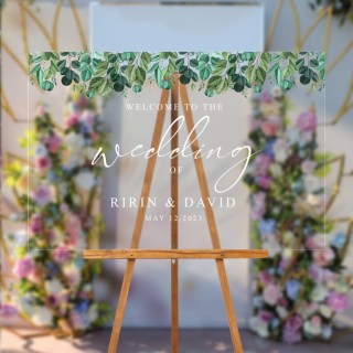 Акриловий прозорий вітальний знак