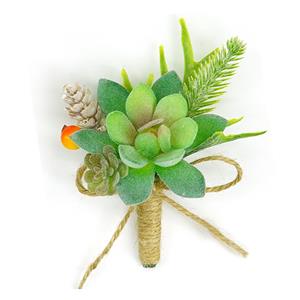 Décoration de mariage de corsage de roses artificielles