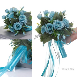 Bouquet da sposa con rose artificiali