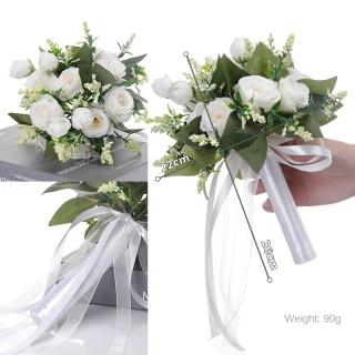 Bouquet da sposa con rose artificiali
