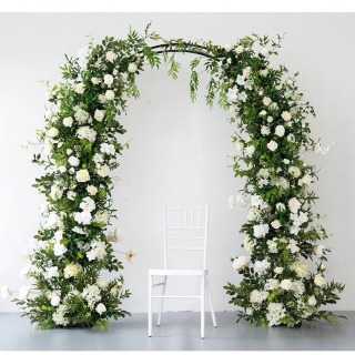 Arco Di Nozze Foglie Artificiali Fiore Sfondo