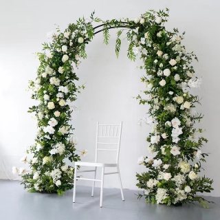 Arco Di Nozze Foglie Artificiali Fiore Sfondo