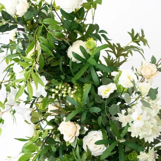 Arco Di Nozze Foglie Artificiali Fiore Sfondo