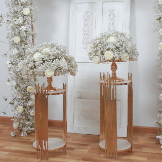 Arco di fiori da sposa con palla di fiori finti Gypsophila