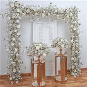 Arco di fiori da sposa con palla di fiori finti Gypsophila