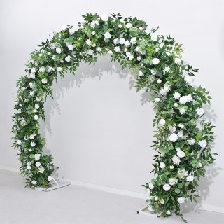 Arco di fiori artificiali per la decorazione della fila di nozze