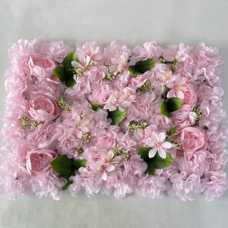 Decorazione del pannello da parete con fiore di peonia in seta