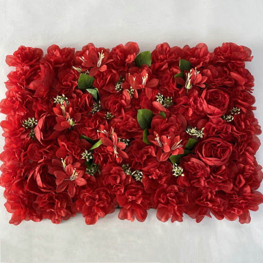 सिल्क पेनी फूल दीवार पैनल सजावट