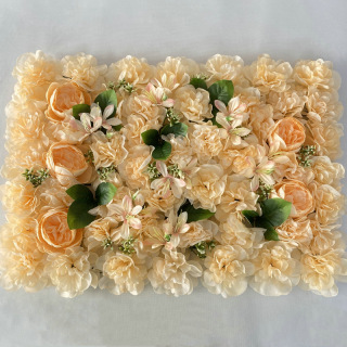 Decorazione del pannello da parete con fiore di peonia in seta