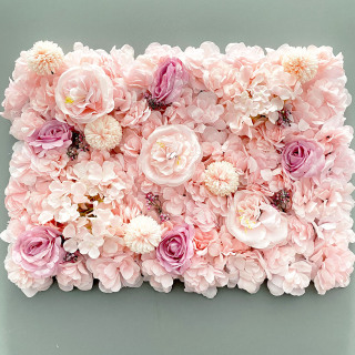 Mur de fleurs 3D floral en soie pour la décoration de mariage