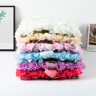 Hiasan Dinding Bunga Mawar Hydrangea Tiruan