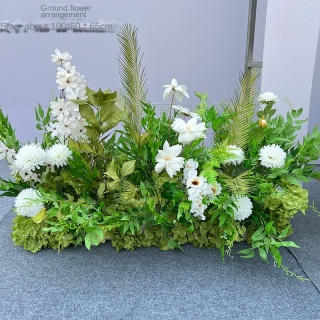 Centrotavola di fiori artificiali per decorazioni per la tavola di nozze