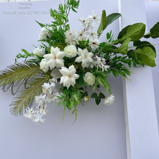 Centrotavola di fiori artificiali per decorazioni per la tavola di nozze