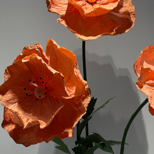 Decorazione per matrimoni con fiori di carta tinta grande