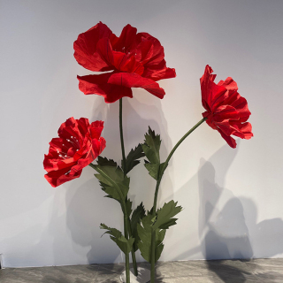 Decorazione per matrimoni con fiori di carta tinta grande
