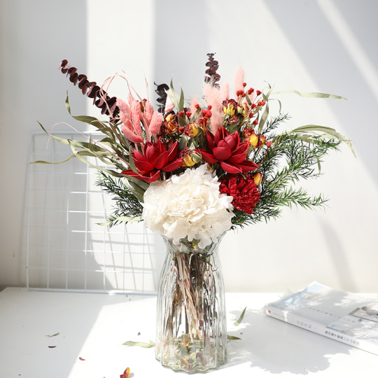 सूखे फूल DIY रचनात्मक गुलदस्ता