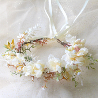 Hawaiian Garland Artificial Gypsophila Flower Headdress
