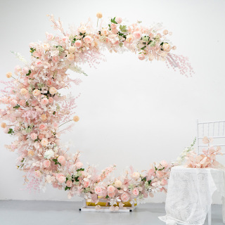 Flower Arch Wedding Decoration Moon Shape Arch