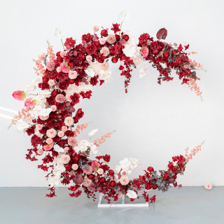 Flower Arch Wedding Decoration Moon Shape Arch